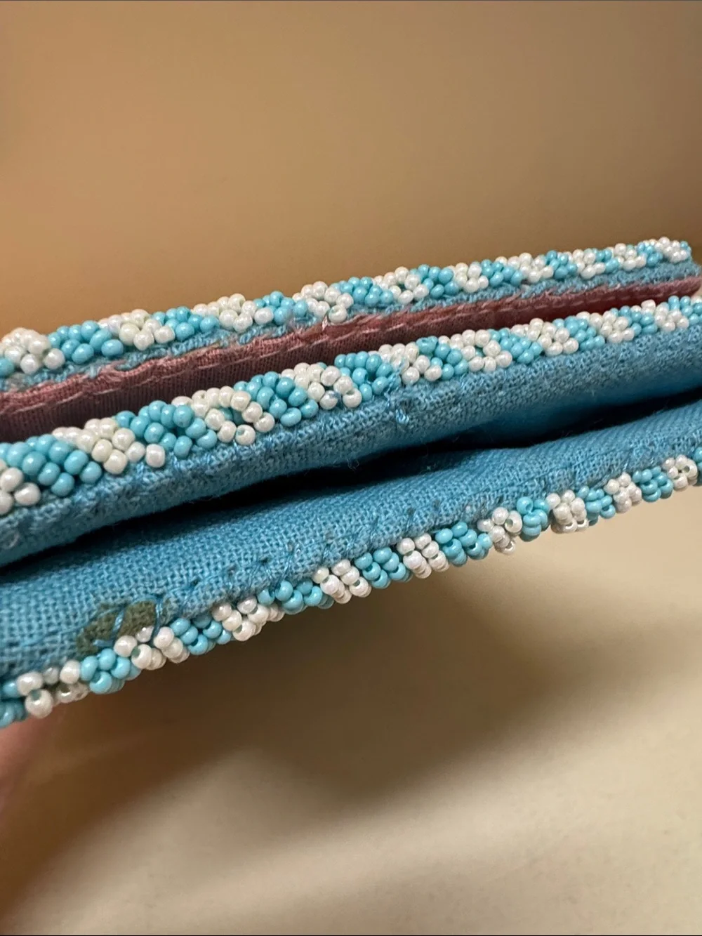 Anthropologie beaded fold-over clutch/shoulder bag, NWT